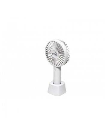 Ručný, nabíjateľný ventilátor, 9 cm, biela farba HF 9/WH