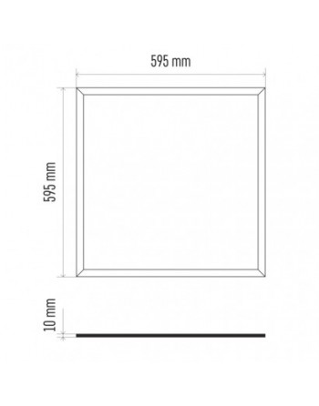 LED panel 60×60, štvorcový vstavaný biely, 30W neutr.b.,5 ks