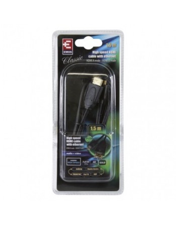 HDMI 1.4 high speed kábel ethernet A vidlica-D vidlica 1,5m