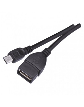 USB kábel 2.0 A/F- micro B/M OTG 15cm