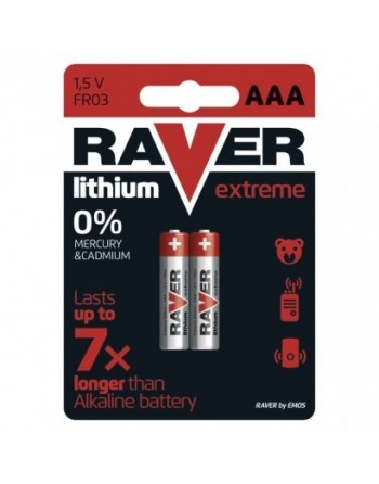 Lítiová batéria RAVER FR03 (AAA) 1 ks